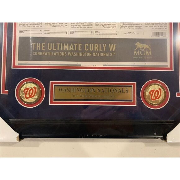 Washington Nationals 2019 World Series Washington Post Original Newspaper Framed - Picture 3 of 3
